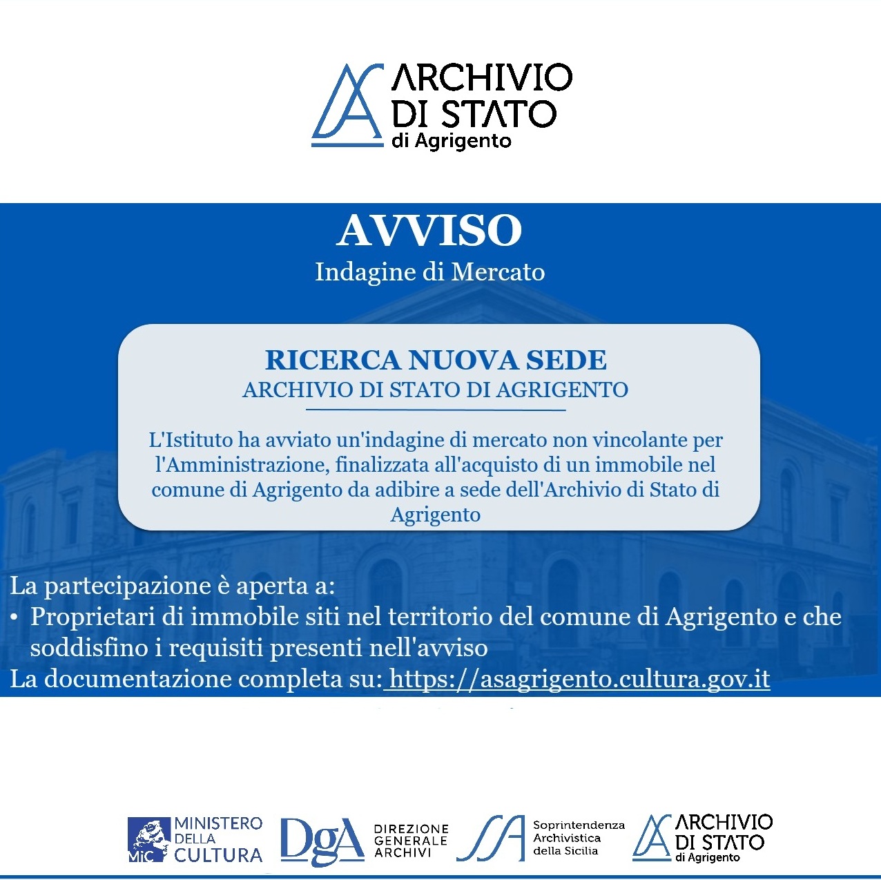 avviso di indagine